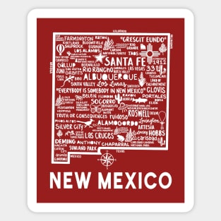 New Mexico Map Sticker